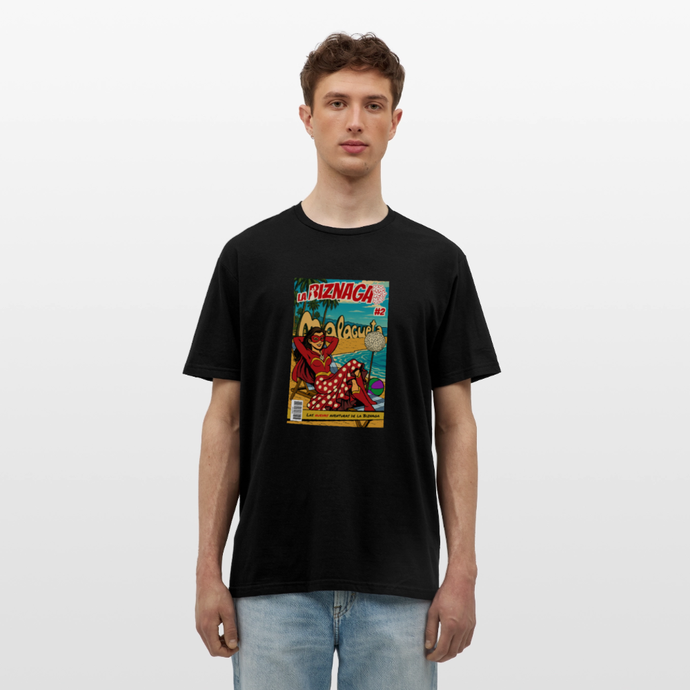 La Biznaga #2 - Malagueta Beach Time - Unisex T-Shirt - black