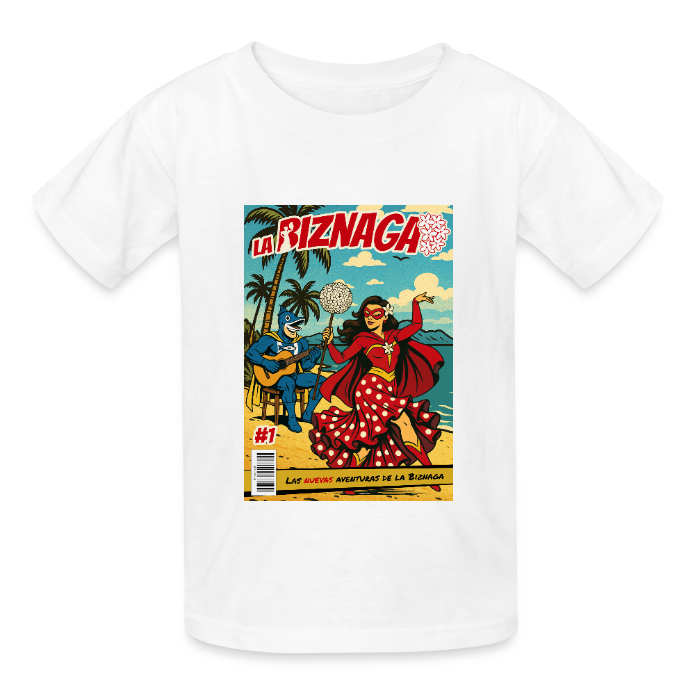 La Biznaga #1 -Flemenco - Kids T-Shirt - white