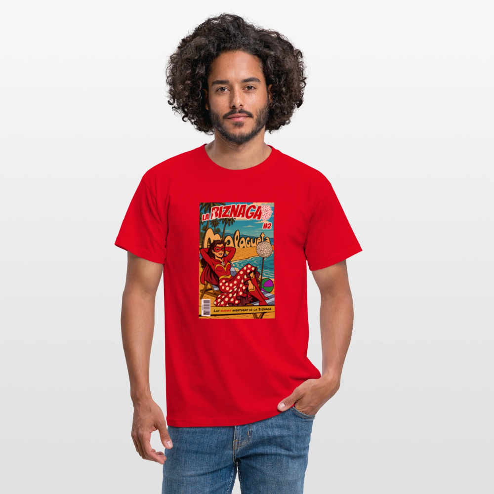 La Biznaga #2 - Malagueta Beach Time - Unisex T-Shirt - red