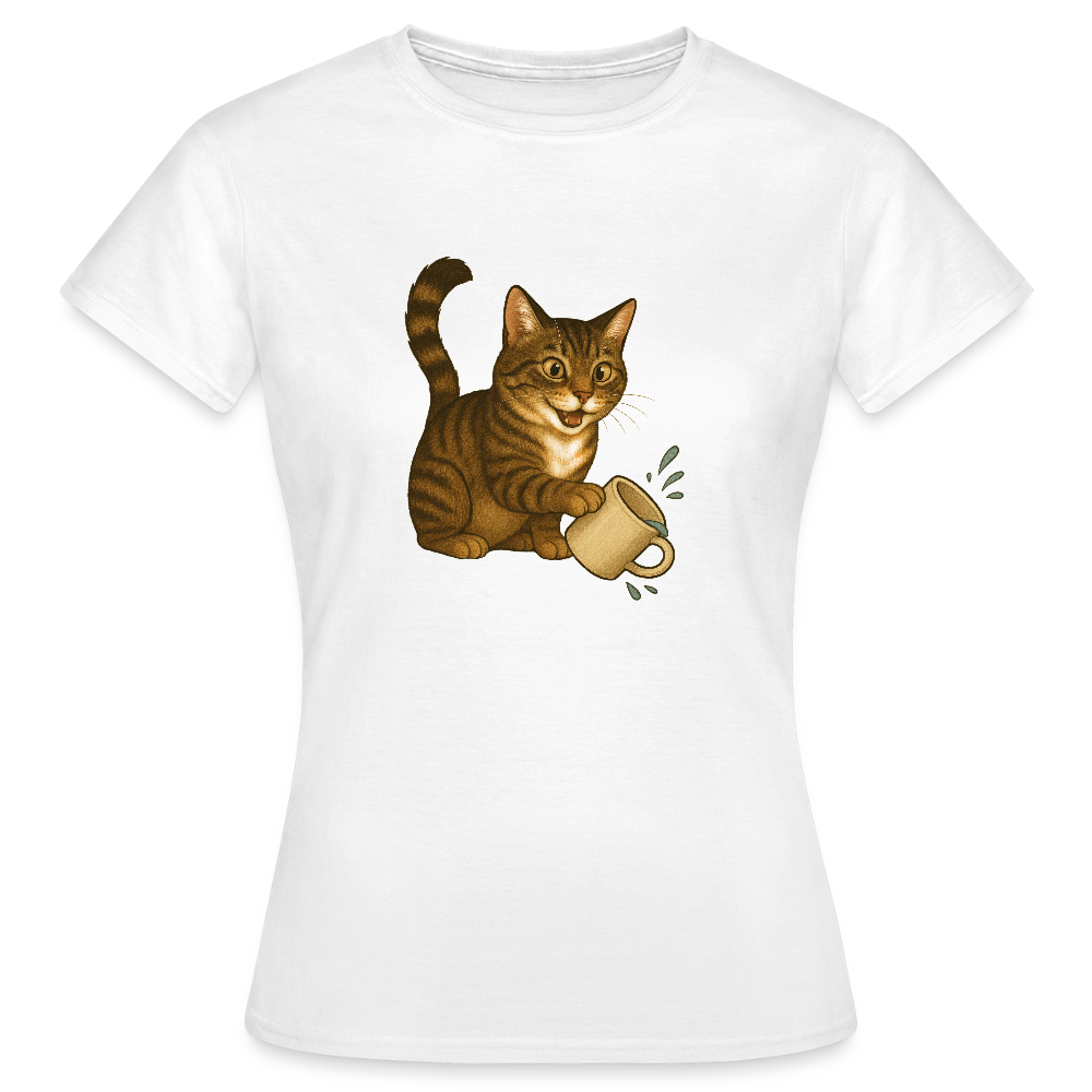 Throw over mug cat - Women's T-Shirt - white