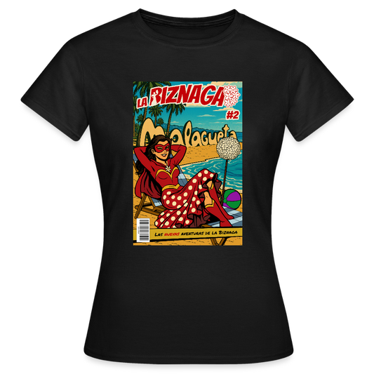 La Biznaga #2 - Malagueta Beach Time - Women's T-Shirt - black