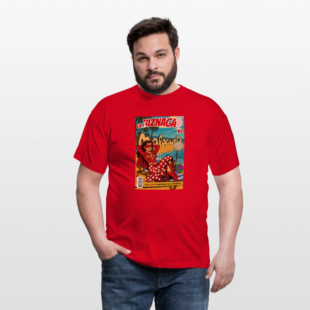 La Biznaga #2 - Malagueta Beach Time - Unisex T-Shirt - red