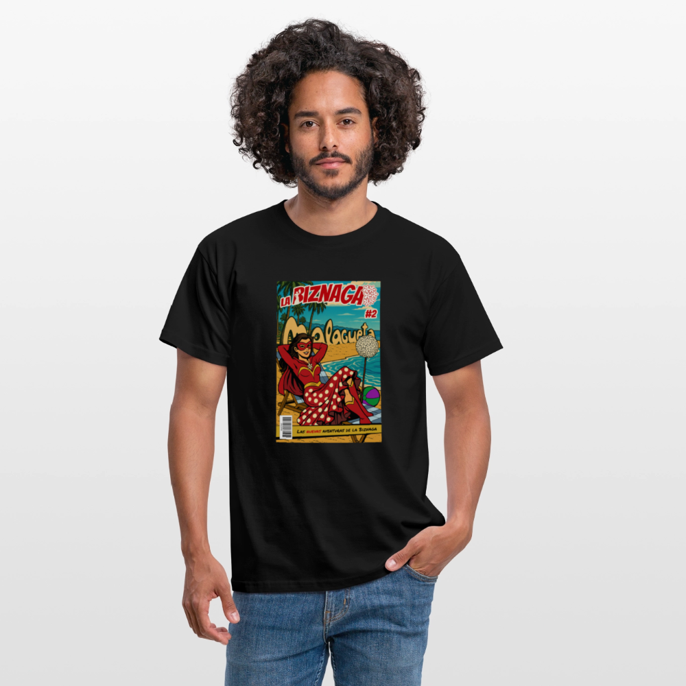 La Biznaga #2 - Malagueta Beach Time - Unisex T-Shirt - black