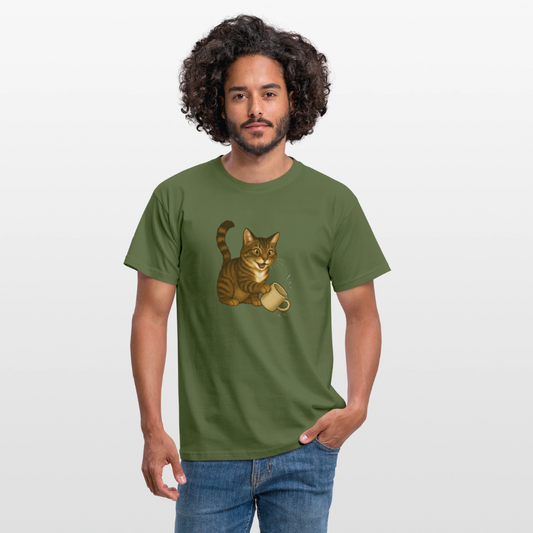 Throw over mug cat – Unisex T-Shirt - military green