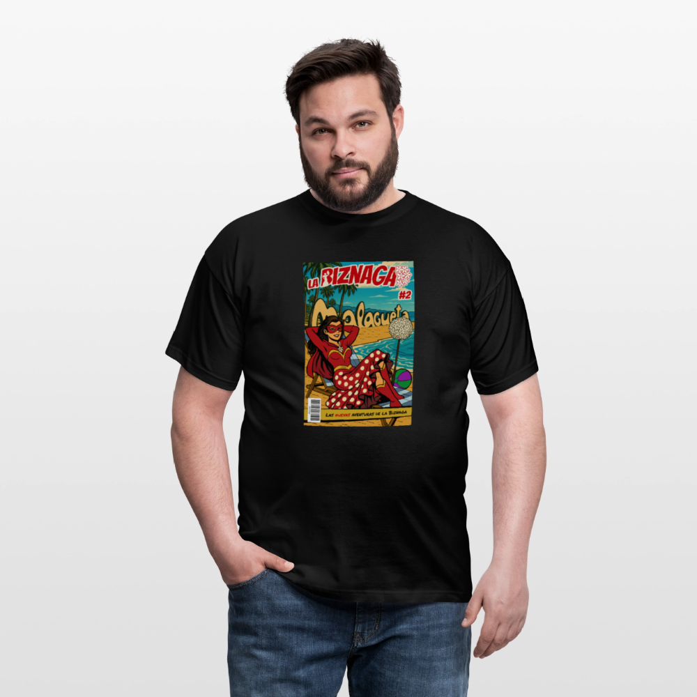 La Biznaga #2 - Malagueta Beach Time - Unisex T-Shirt - black