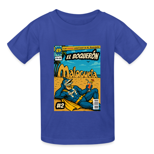 El Boquerón #2 - Malagueta Beach - Kids T-Shirt - royal blue