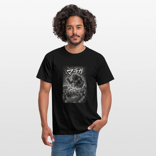 Málaga Kaiju attack - Unisex T-Shirt - black
