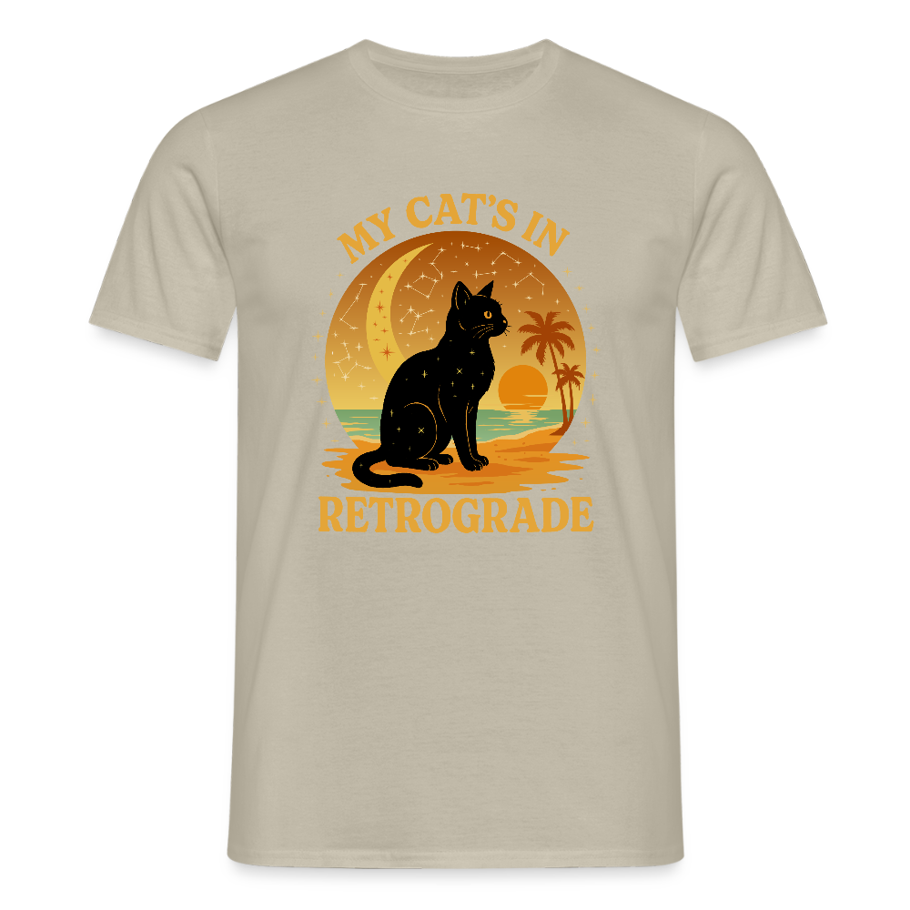 My Cat is Retrograde - Unisex T-Shirt - sand beige