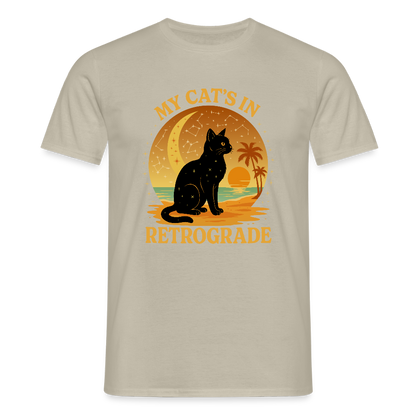 My Cat is Retrograde - Unisex T-Shirt - sand beige
