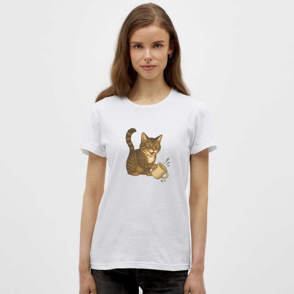 Throw over mug cat - Women's T-Shirt - white