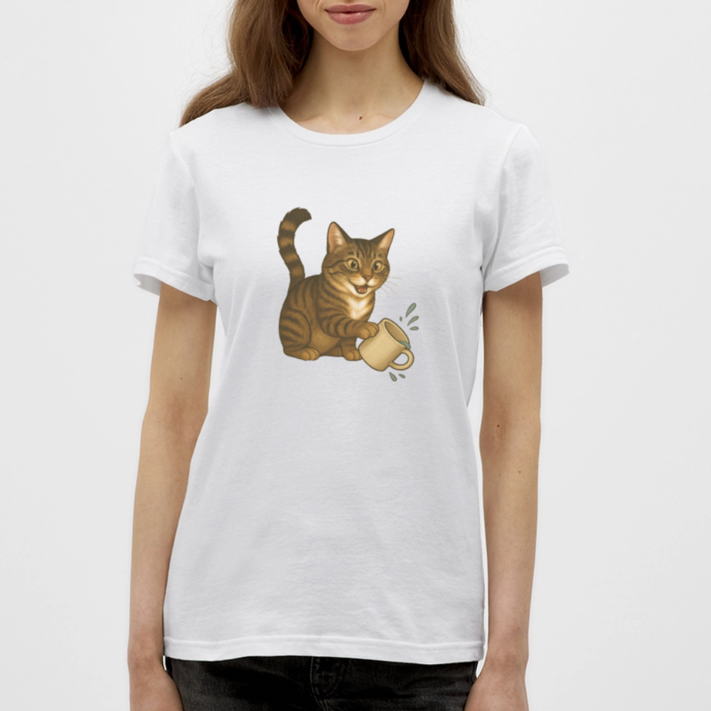 Throw over mug cat - Women's T-Shirt - white