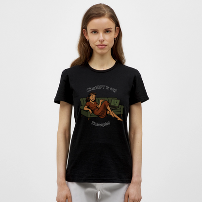 ChatGPT Is My Therapist - Womens T-Shirt - black