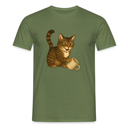 Throw over mug cat – Unisex T-Shirt - military green
