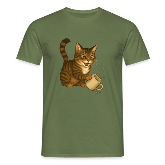 Throw over mug cat – Unisex T-Shirt - military green
