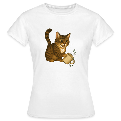 Throw over mug cat - Women's T-Shirt - white
