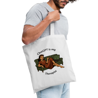 ChatGPT Is My Therapist - Tote Bag - white