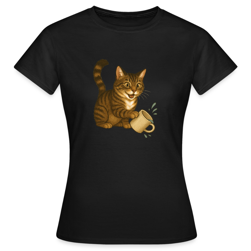Throw over mug cat - Women's T-Shirt - black