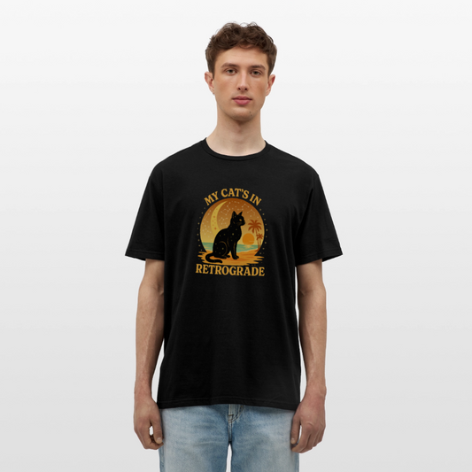 My Cat is Retrograde - Unisex T-Shirt - black
