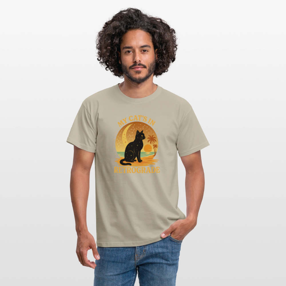My Cat is Retrograde - Unisex T-Shirt - sand beige