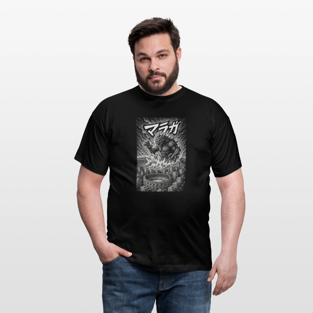 Málaga Kaiju attack - Unisex T-Shirt - black