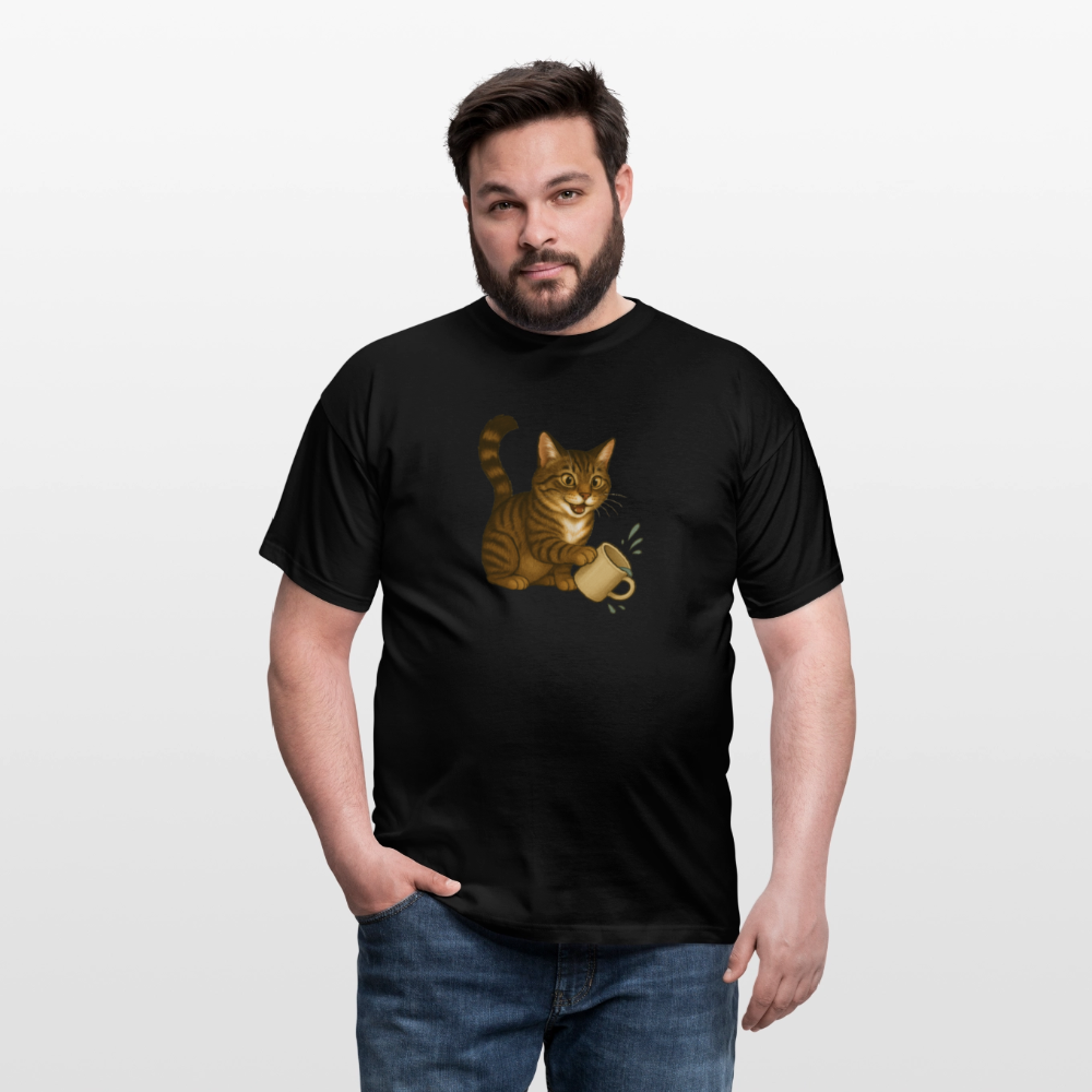 Throw over mug cat – Unisex T-Shirt - black