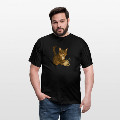 Throw over mug cat – Unisex T-Shirt - black