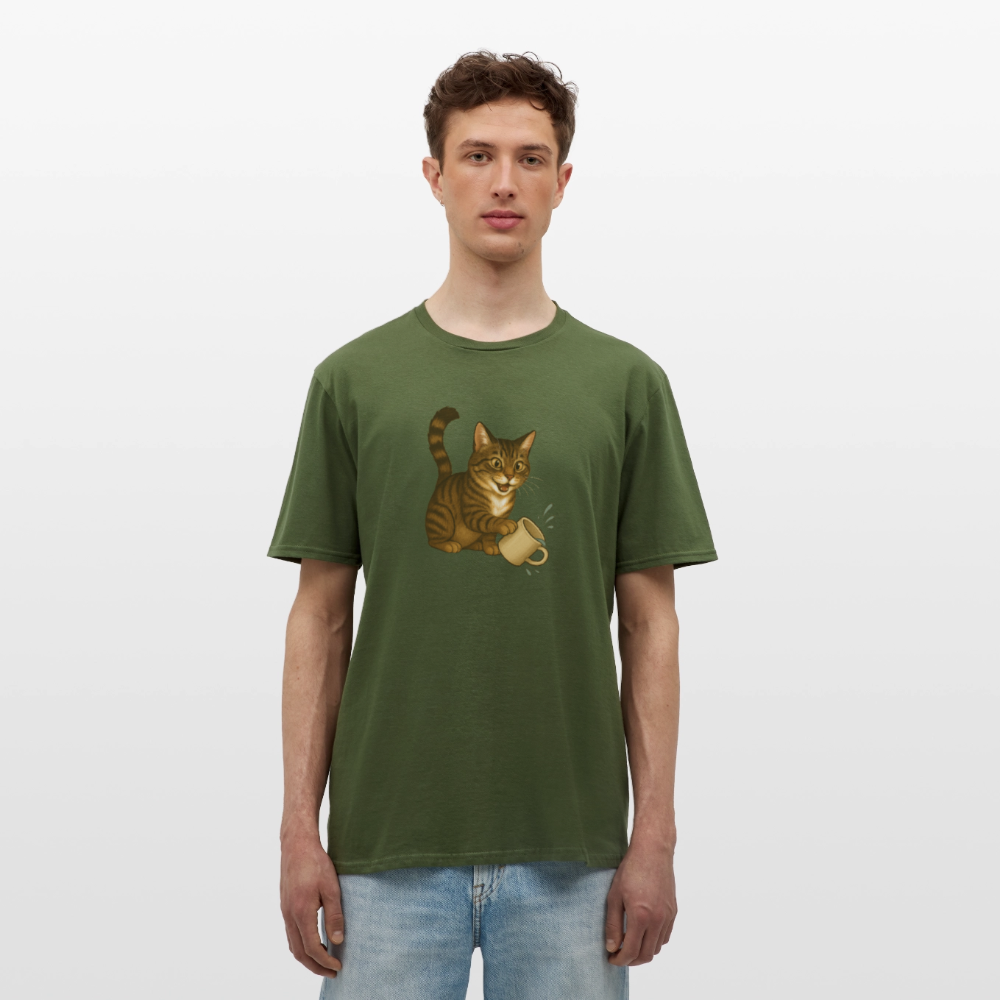 Throw over mug cat – Unisex T-Shirt - military green