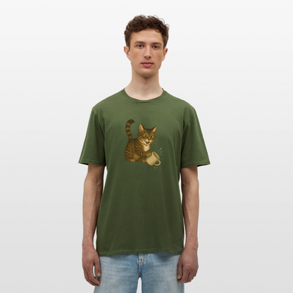 Throw over mug cat – Unisex T-Shirt - military green