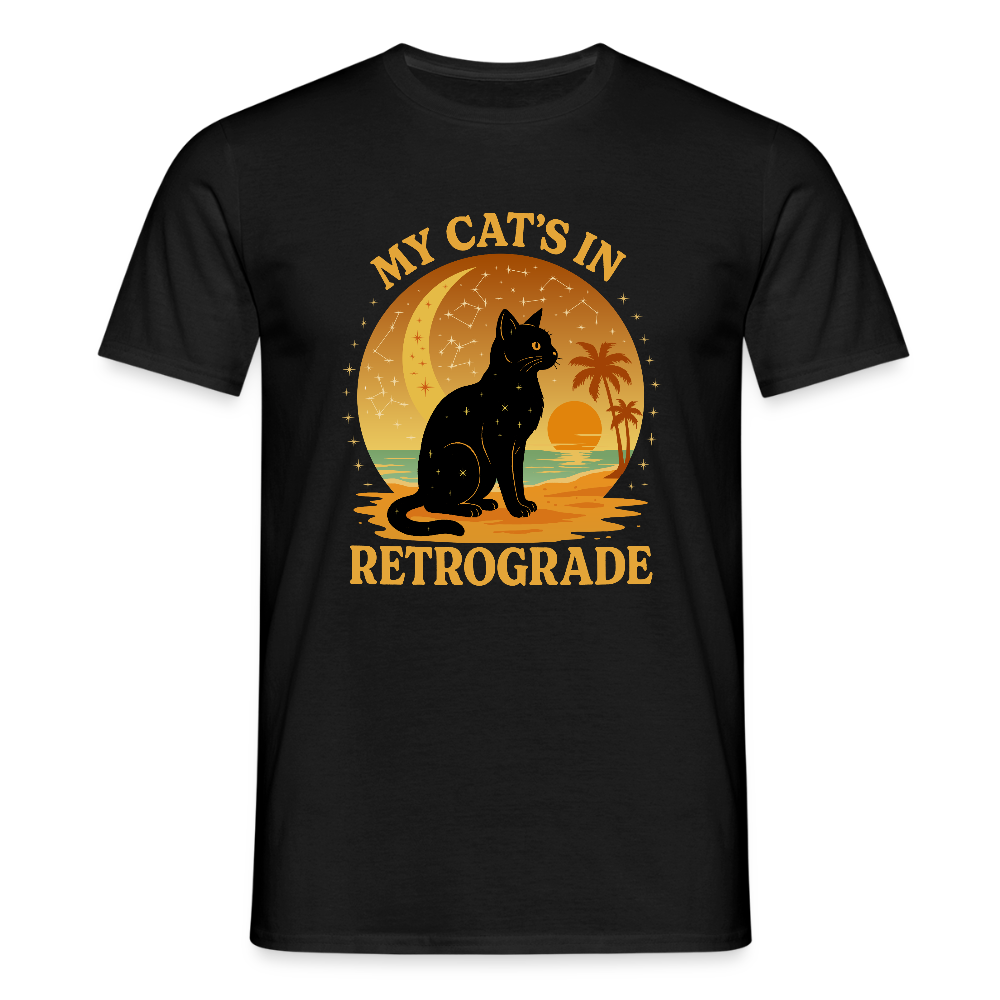 My Cat is Retrograde - Unisex T-Shirt - black