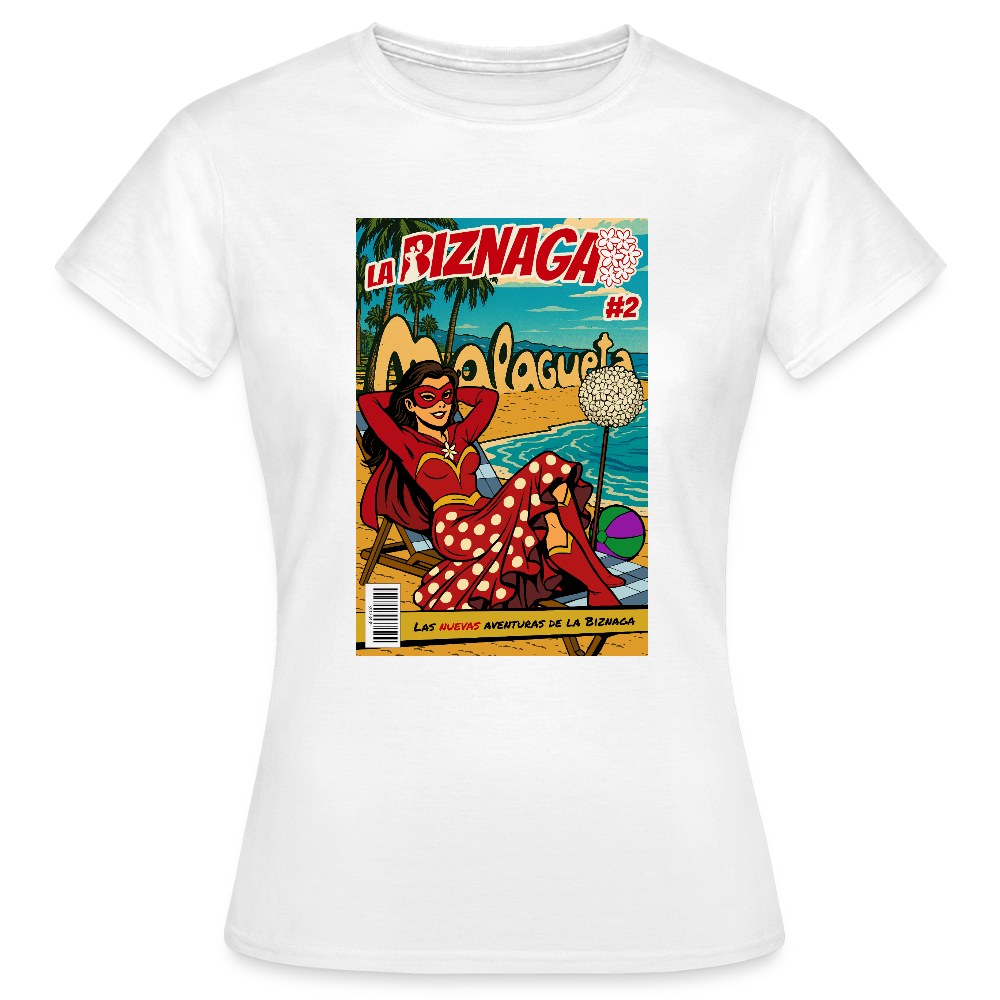 La Biznaga #2 - Malagueta Beach Time - Women's T-Shirt - white