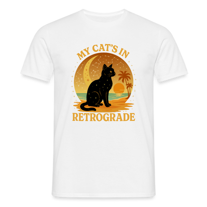 My Cat is Retrograde - Unisex T-Shirt - white