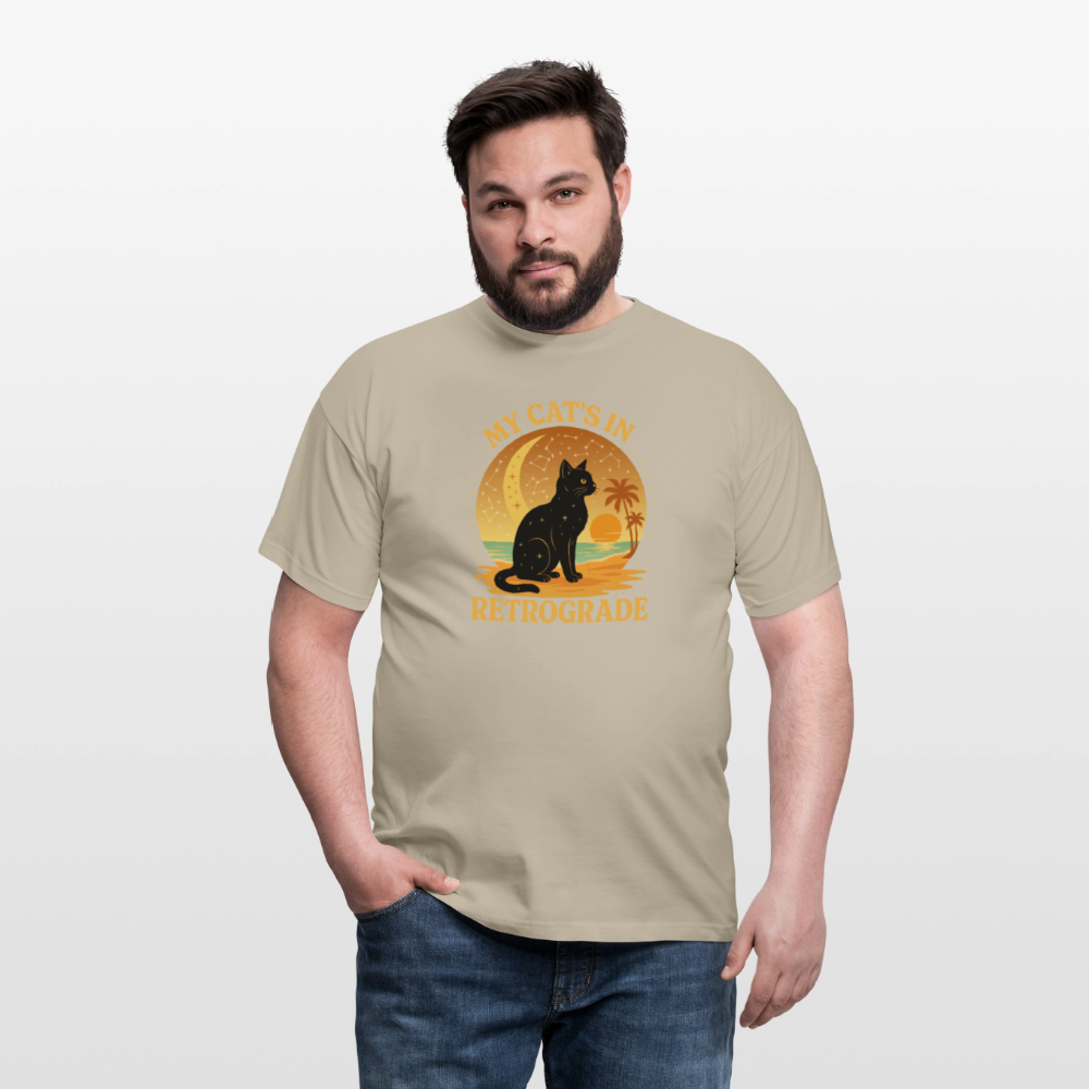 My Cat is Retrograde - Unisex T-Shirt - sand beige