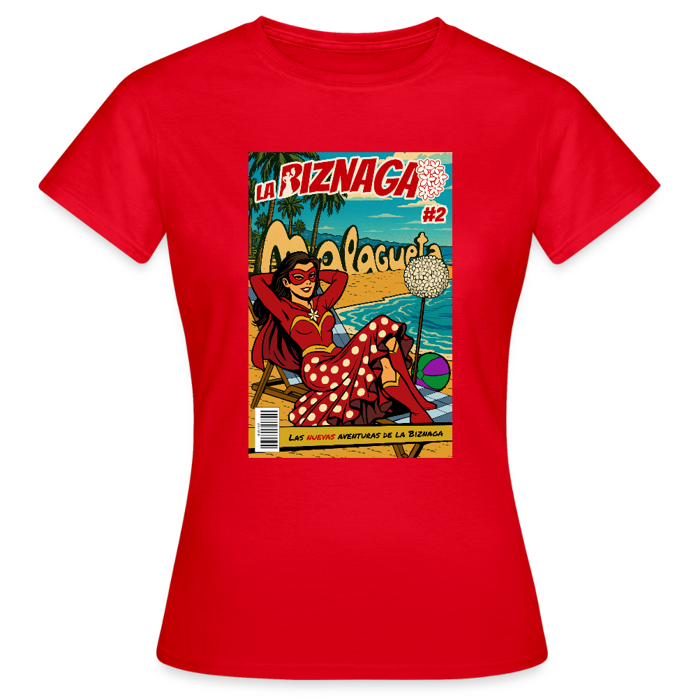 La Biznaga #2 - Malagueta Beach Time - Women's T-Shirt - red