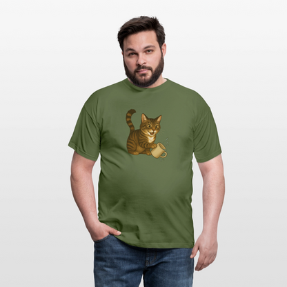 Throw over mug cat – Unisex T-Shirt - military green