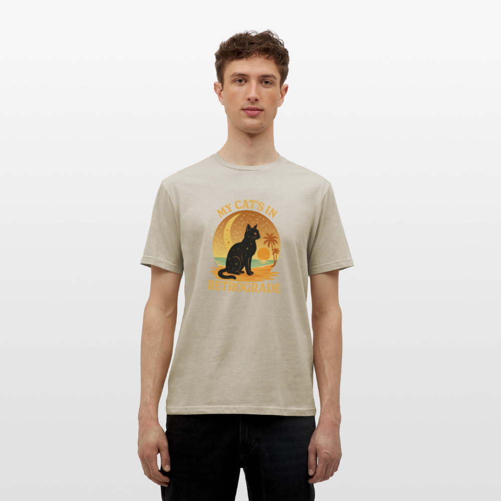 My Cat is Retrograde - Unisex T-Shirt - sand beige