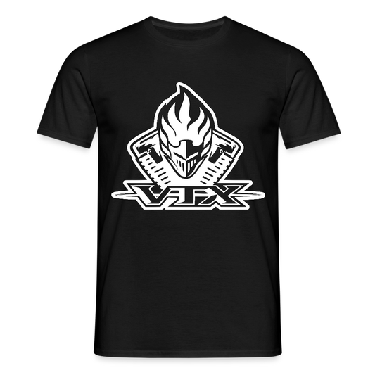 VTX Burning skull tribute shirt - black