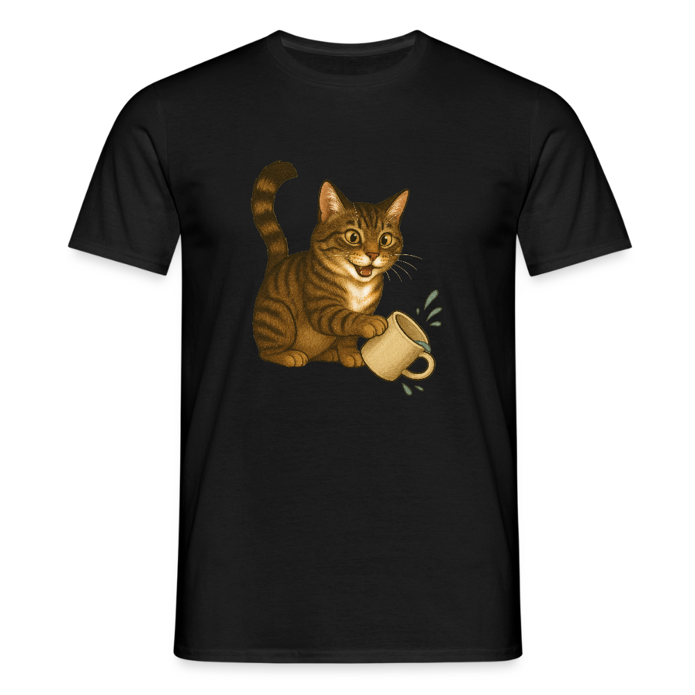 Throw over mug cat – Unisex T-Shirt - black