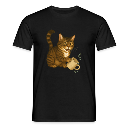Throw over mug cat – Unisex T-Shirt - black