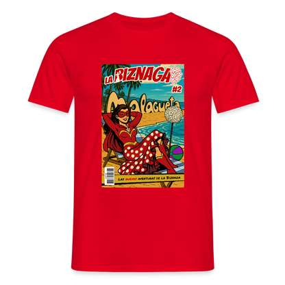 La Biznaga #2 - Malagueta Beach Time - Unisex T-Shirt - red