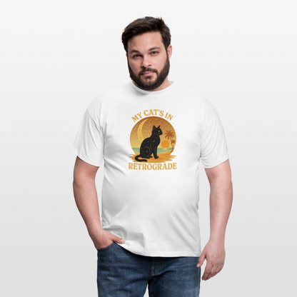 My Cat is Retrograde - Unisex T-Shirt - white