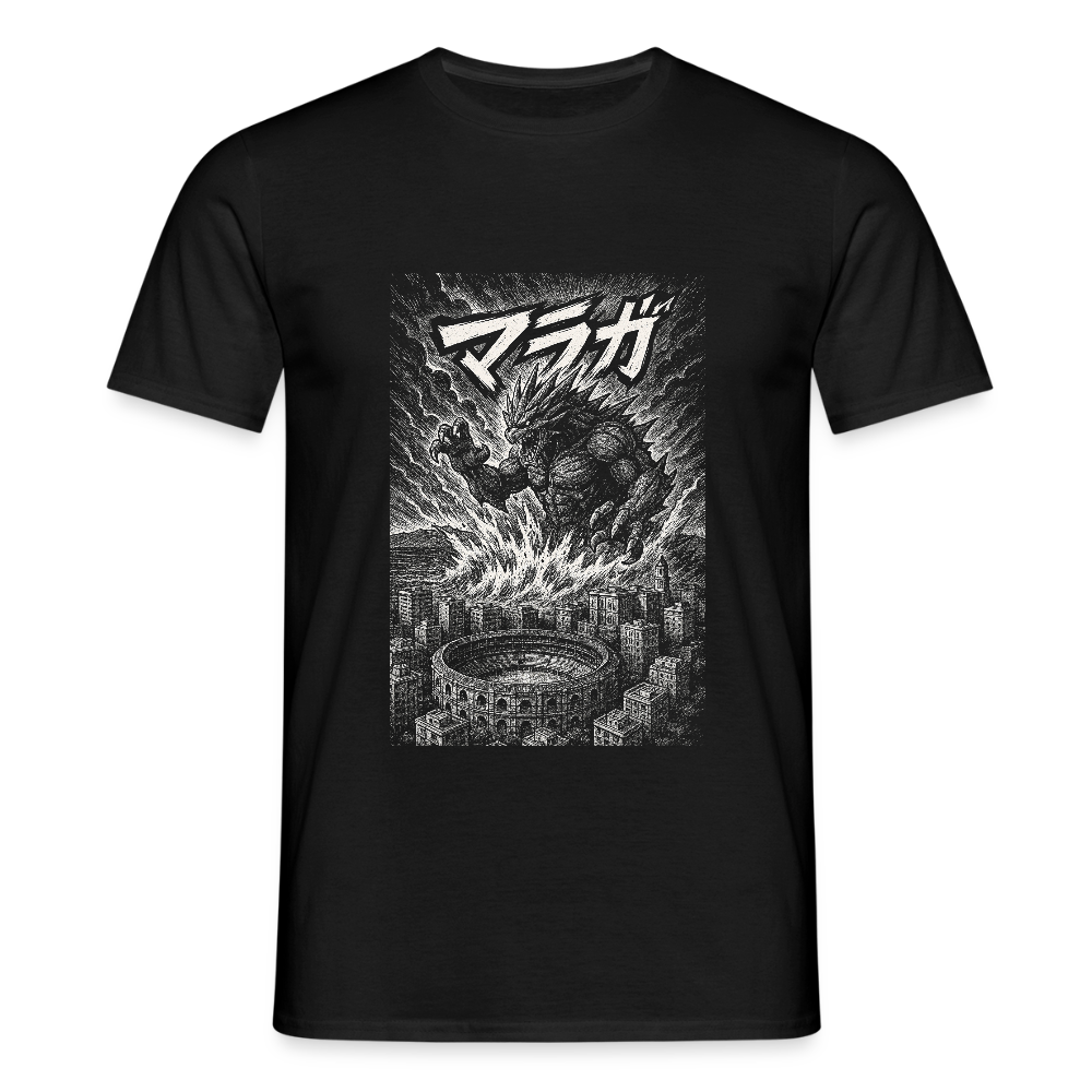 Málaga Kaiju attack - Unisex T-Shirt - black
