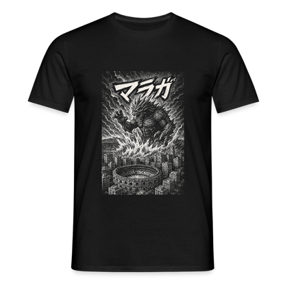 Málaga Kaiju attack - Unisex T-Shirt - black