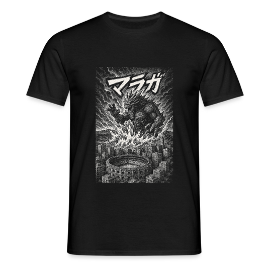Málaga Kaiju attack - Unisex T-Shirt - black