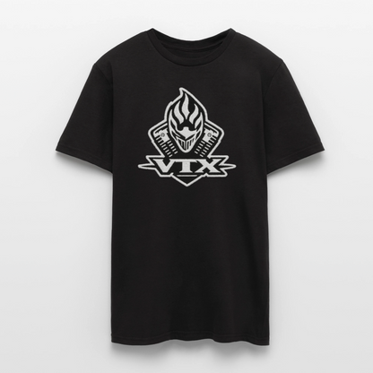VTX Burning skull embroided Tribute T-shirt - black