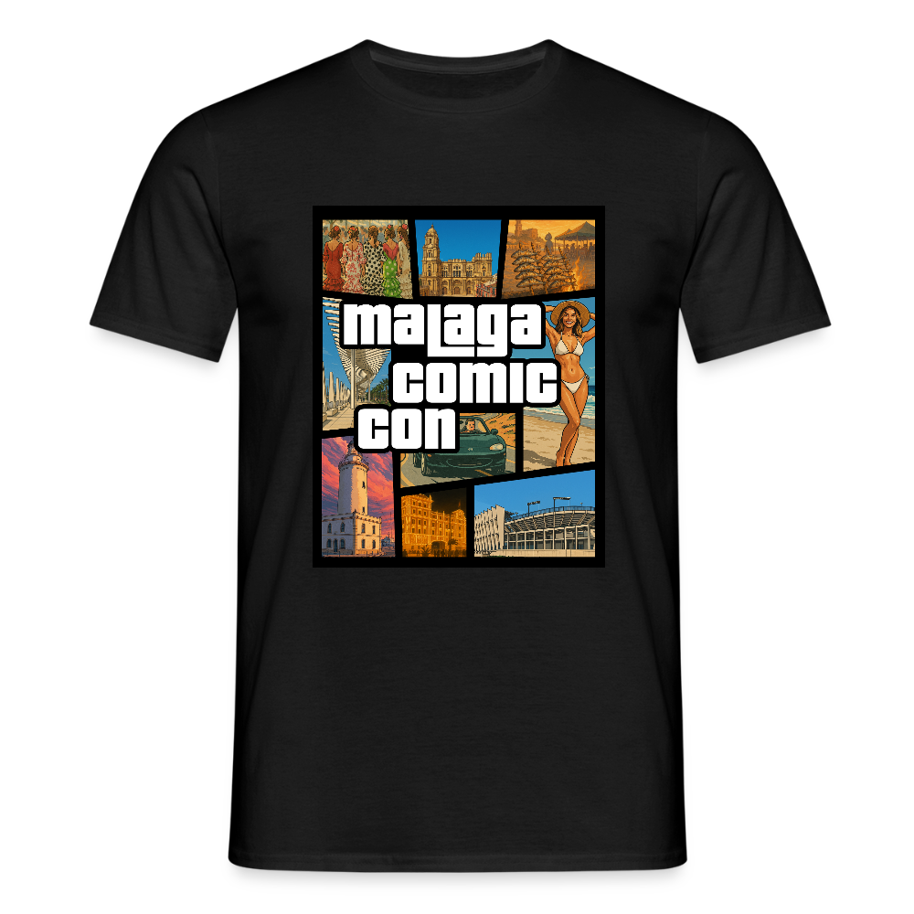 Malaga Comic Con GTA Style – Unisex T-Shirt - black