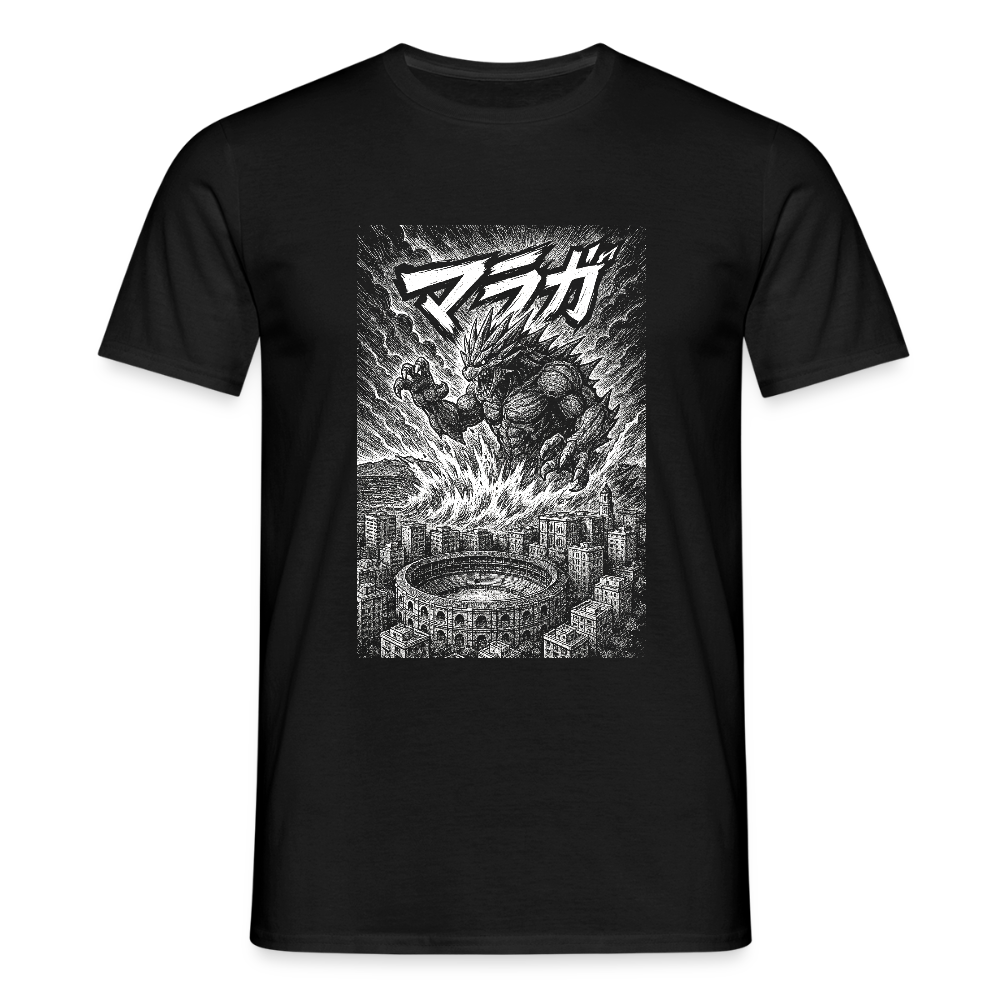 Málaga Kaiju attack - Unisex T-Shirt - black