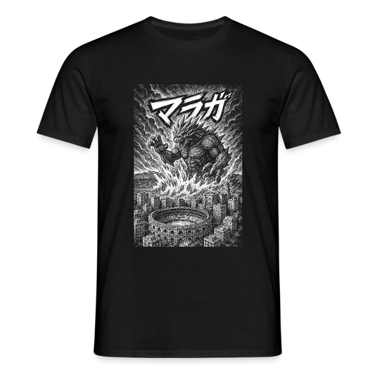 Málaga Kaiju attack - Unisex T-Shirt - black
