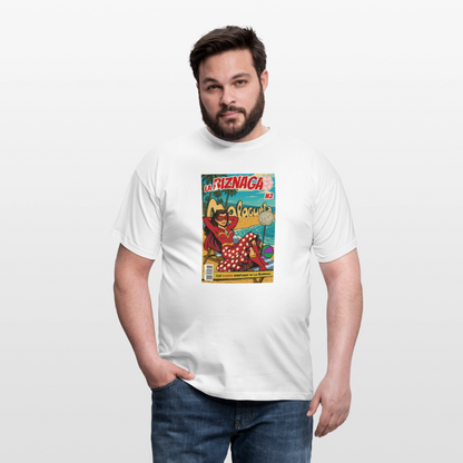La Biznaga #2 - Malagueta Beach Time - Unisex T-Shirt - white