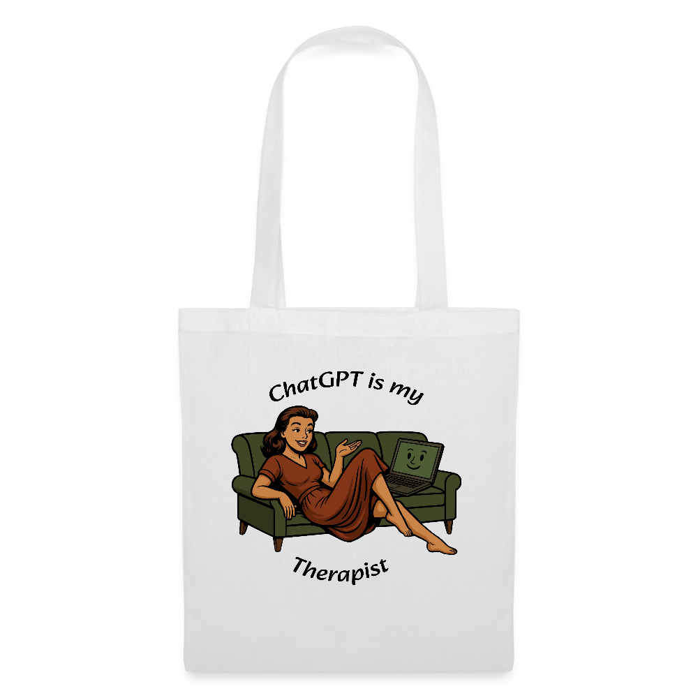 ChatGPT Is My Therapist - Tote Bag - white