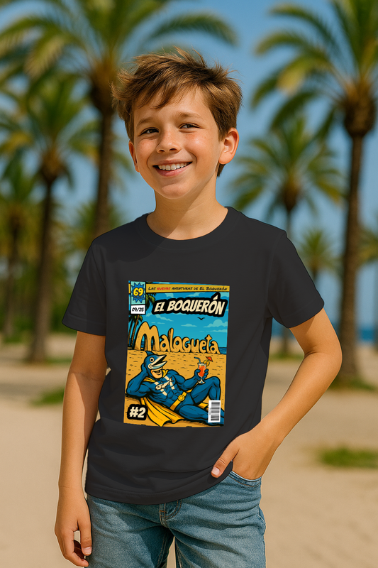 El Boquerón #2 - Playa de la Malagueta - Camiseta infantil